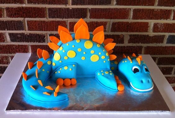 How to Make a 3D Dinosaur Birthday Cake